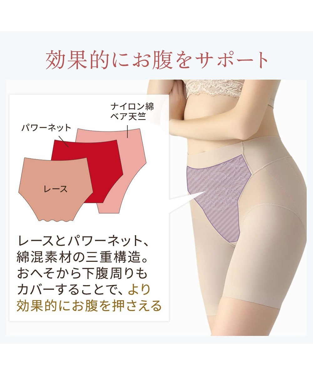 BRADELIS New York 【BRADELIS NewYork peace】綿混キャッチFITガードル23 補正下着 