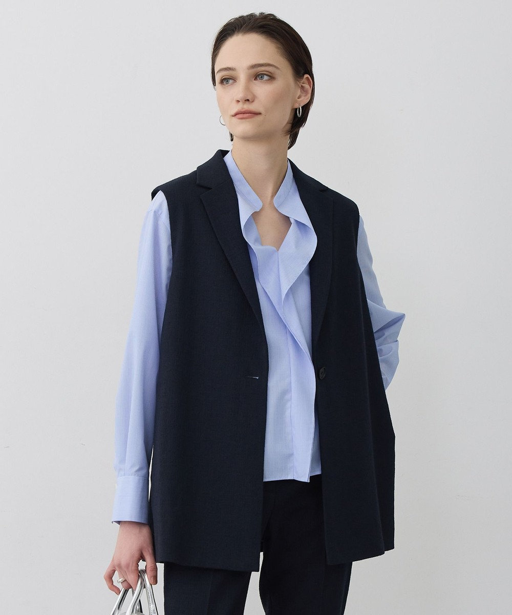 ICB L 【先行予約】 ミックスブッチャー バックスリットジレ 