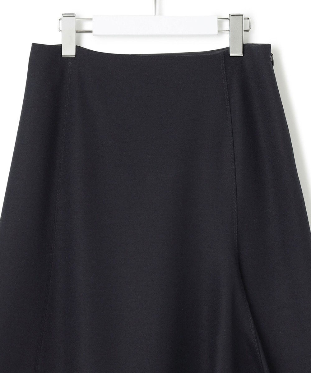 23区 ウール圧縮スムース アシンメトリー フレアスカート 