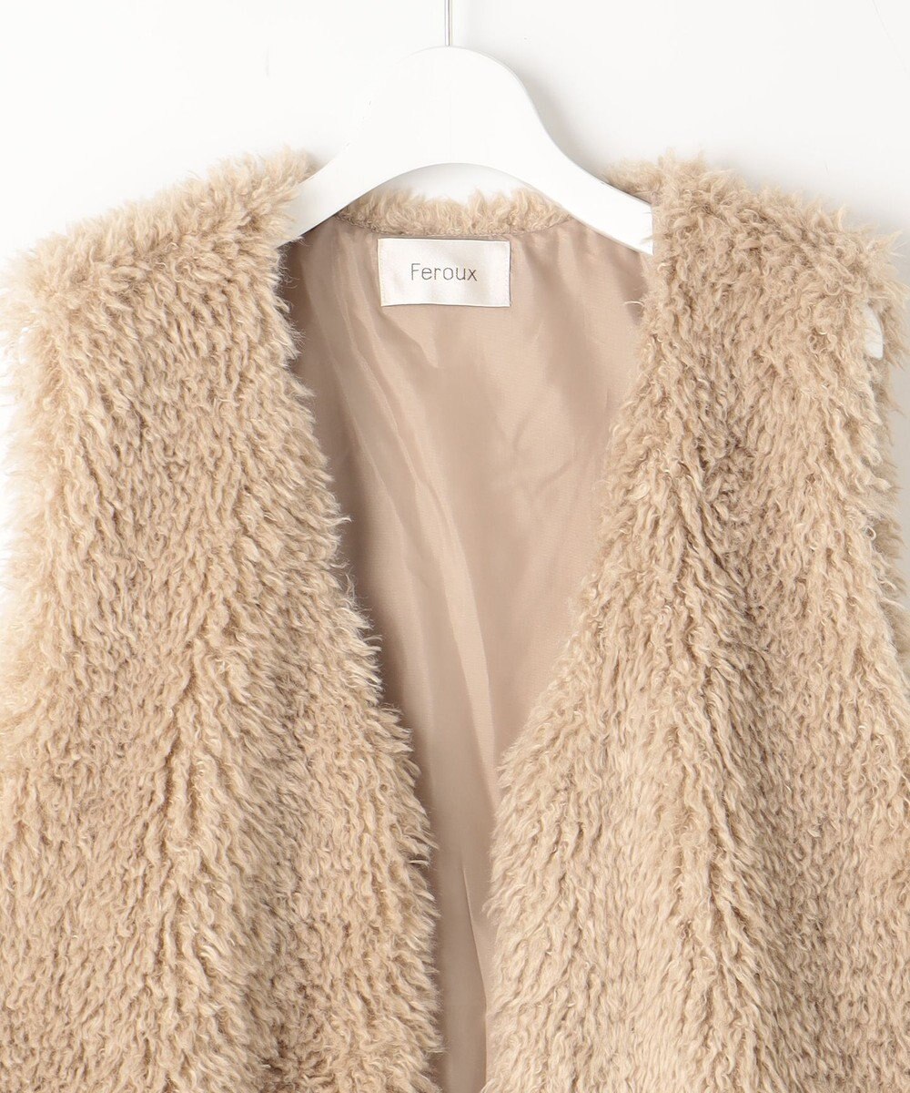 Feroux プードルファー ベスト 