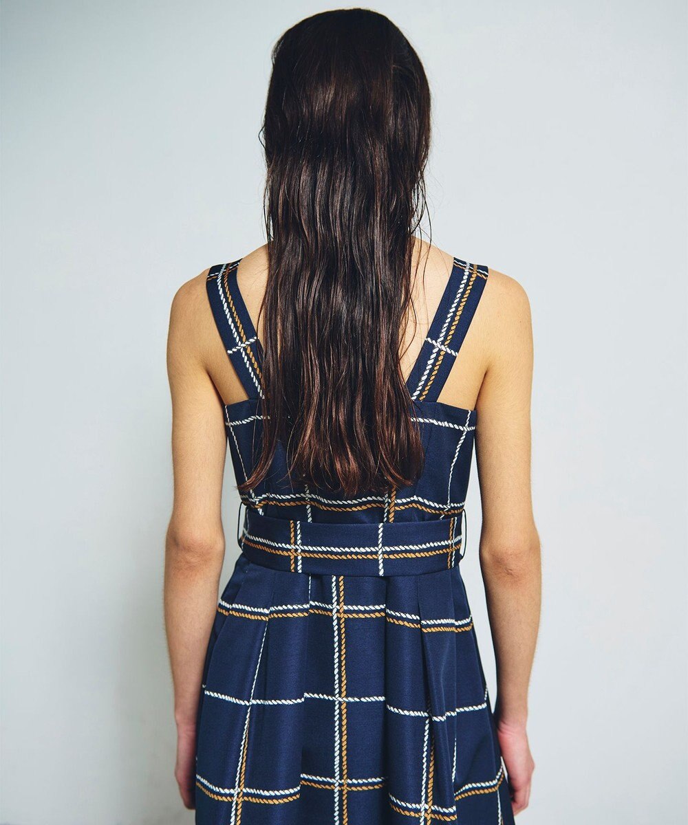 GRACE CONTINENTAL ロープチェックワンピース 