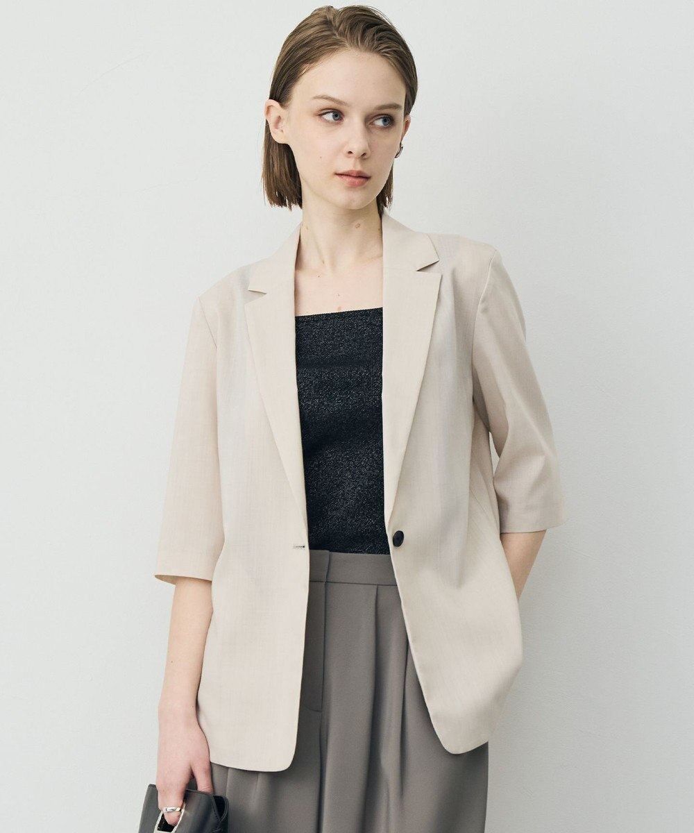 ICB L Peラミーシアータフタ 半袖ジャケット 