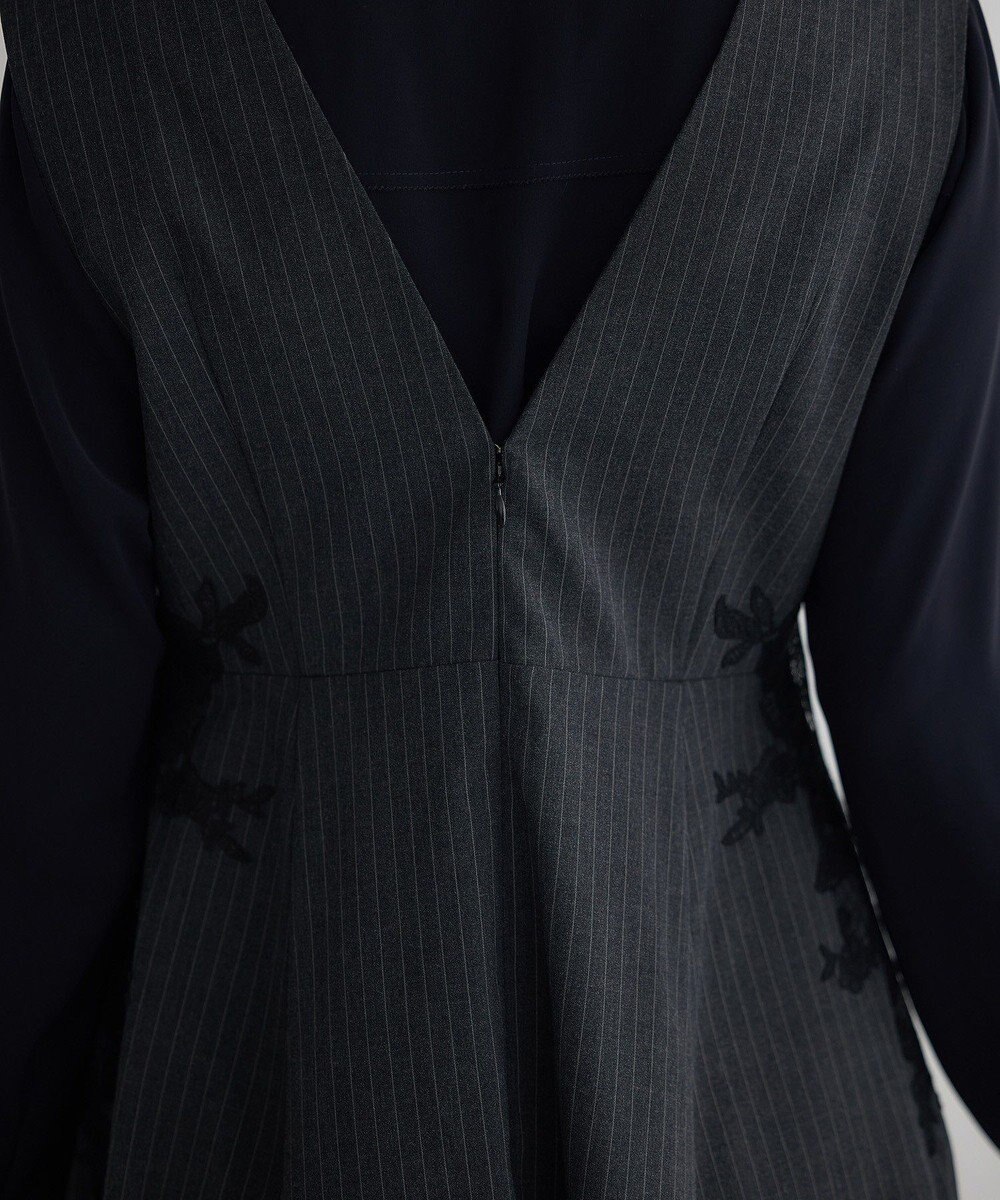 YECCA VECCA フラワーレースジャンスカ 