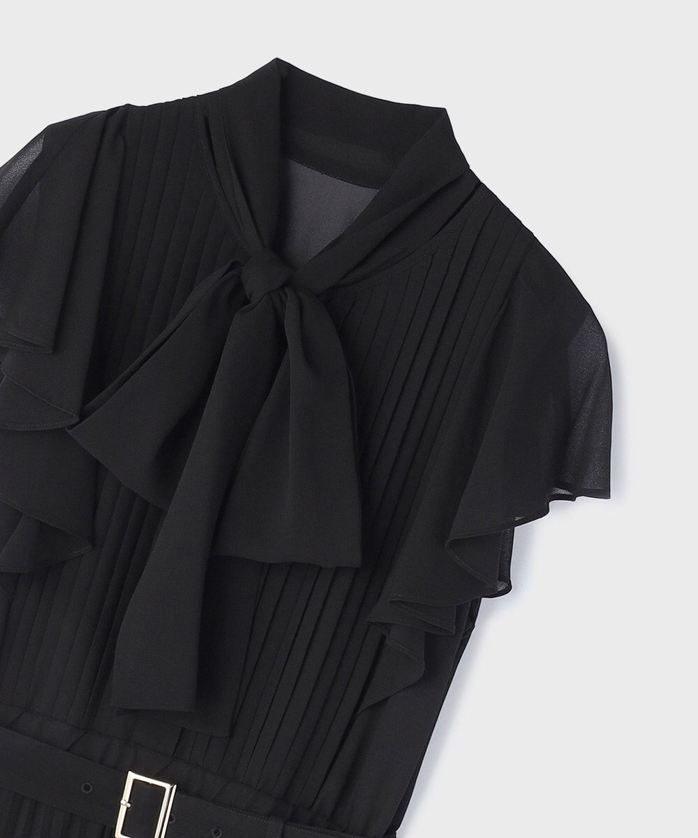 GRACE CONTINENTAL ボウタイプリーツドレス 