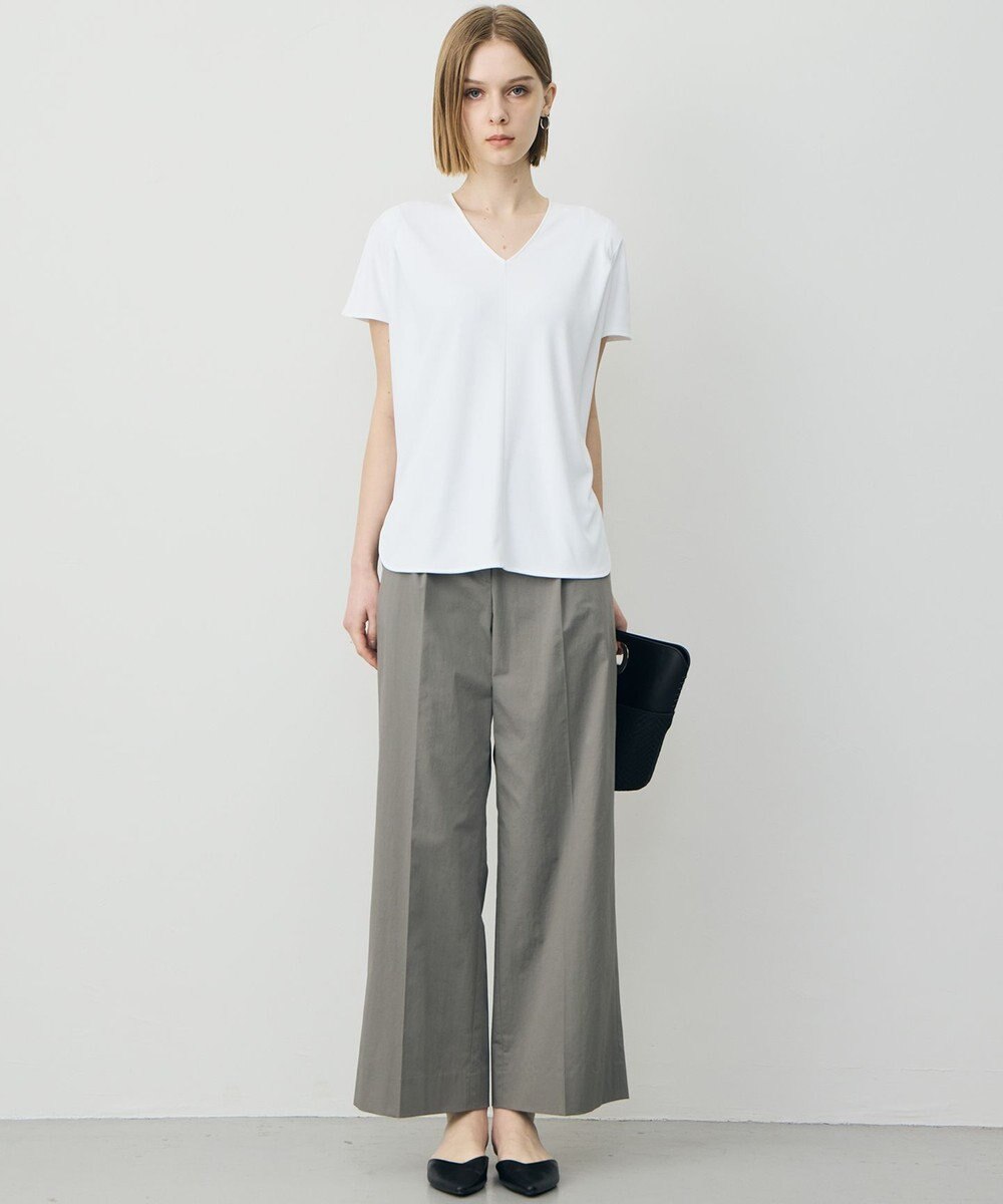 ICB L スパンプラチナム Vネックカットソー 