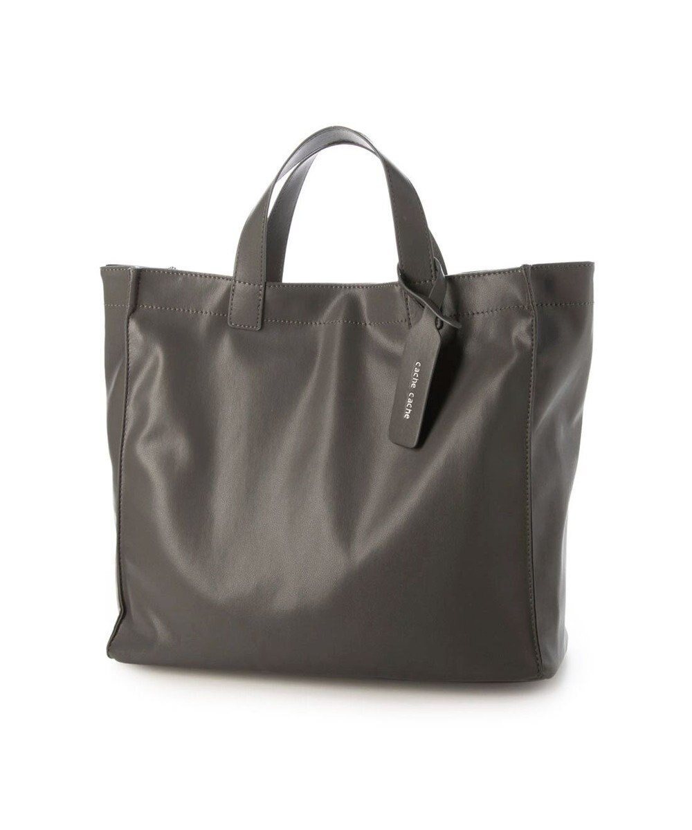 UNBILLION カシュカシュ cachecache / ガーメント合皮ショッパートートバッグ 