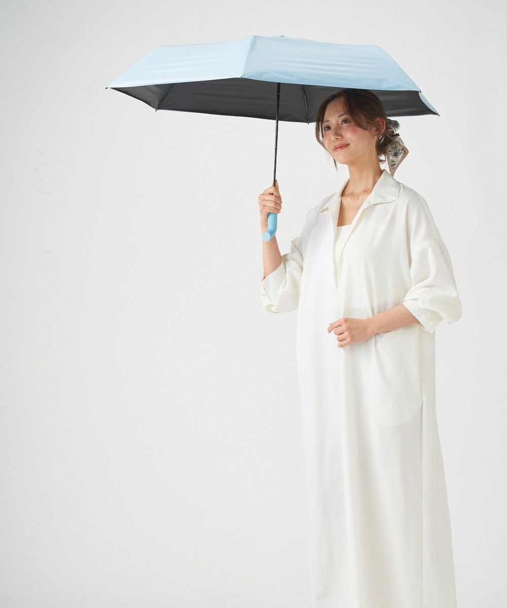 MOONBAT 【Pitaa】マグネット 無地 晴雨兼用日傘 折りたたみ傘 遮光率100%/UVカット率100%/UPF50+/遮熱効果/撥水加工/55cm 