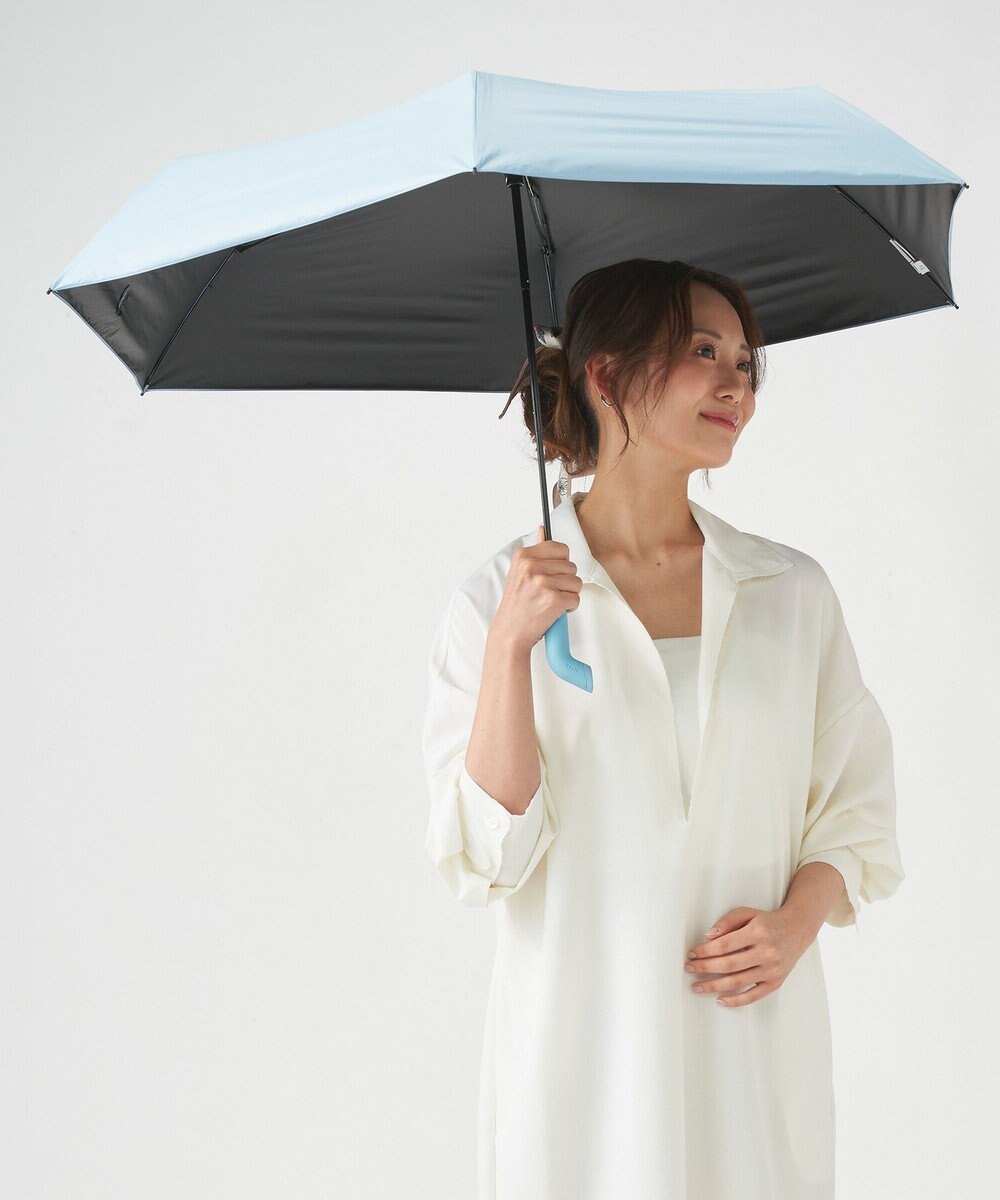 MOONBAT 【Pitaa】マグネット 無地 晴雨兼用日傘 折りたたみ傘 遮光率100%/UVカット率100%/UPF50+/遮熱効果/撥水加工/55cm 