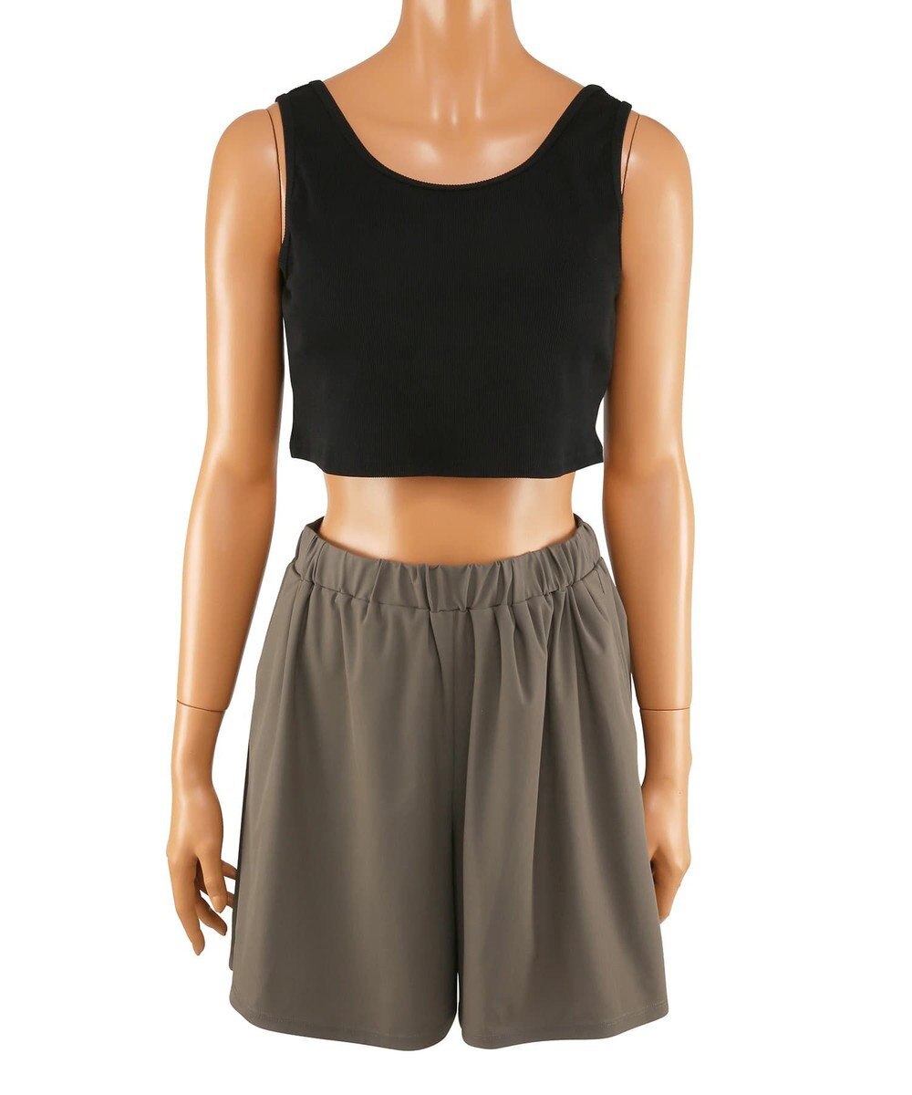 San-ai Resort（三愛水着楽園） ★新色ブラック×ライトグレー入荷【UPF50＋】シャツ・ショートパンツ付き４点セット　9M・11L　【San-ai Resort（サンアイリゾート）】 