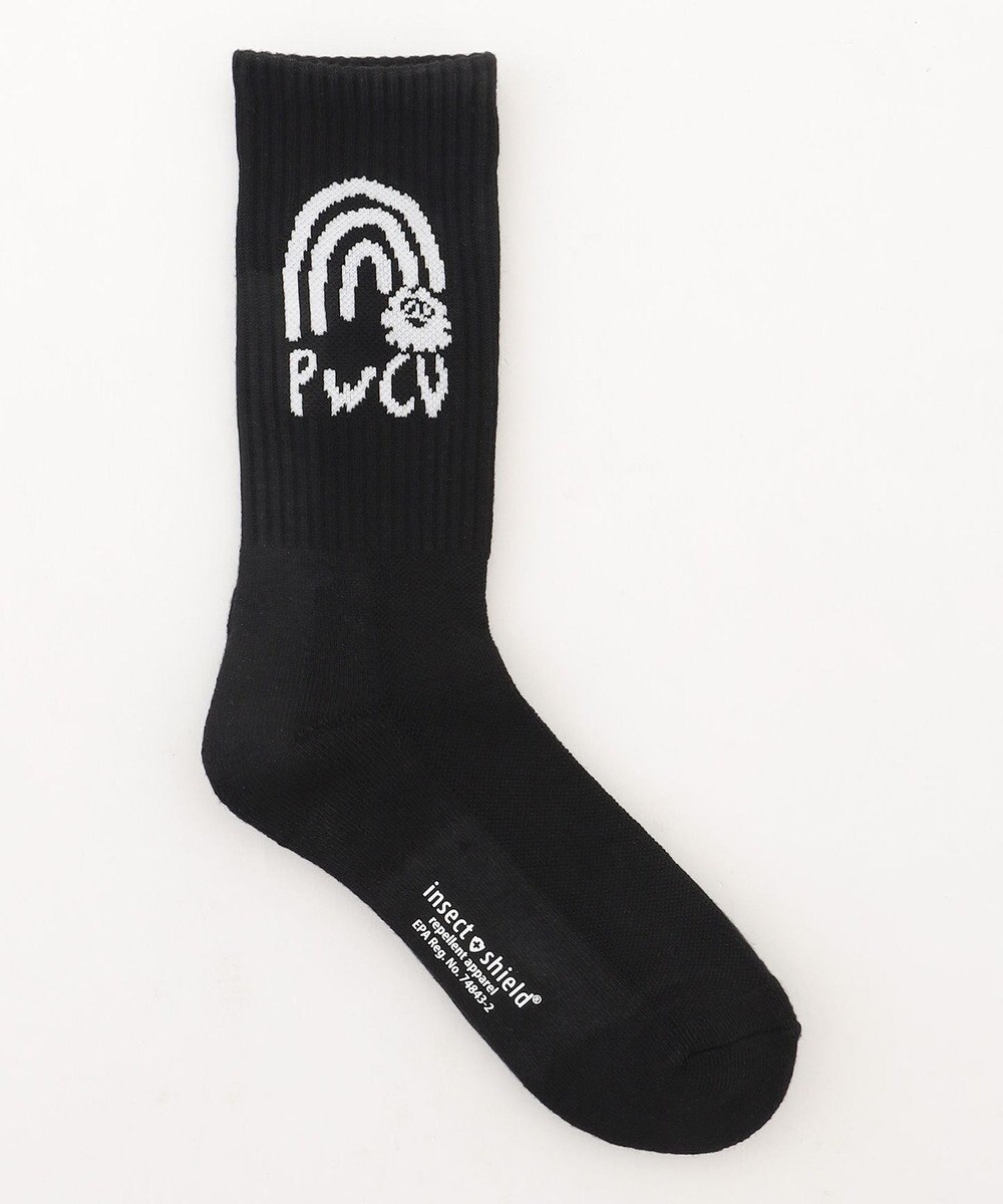 PW CIRCULUS 【虫よけ加工】【MEN】P-MOF ソックス ミドル丈 ゴルフ 