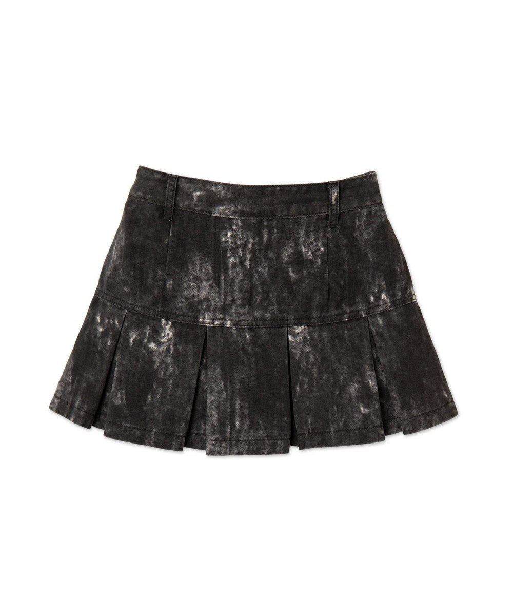 WEGO ウオッシュドプリーツミニスカート 
