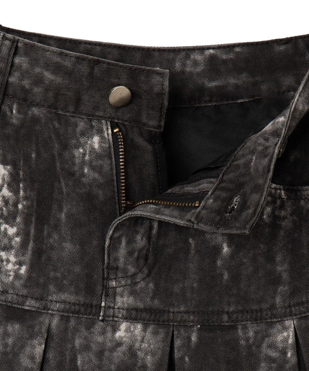 WEGO ウオッシュドプリーツミニスカート 