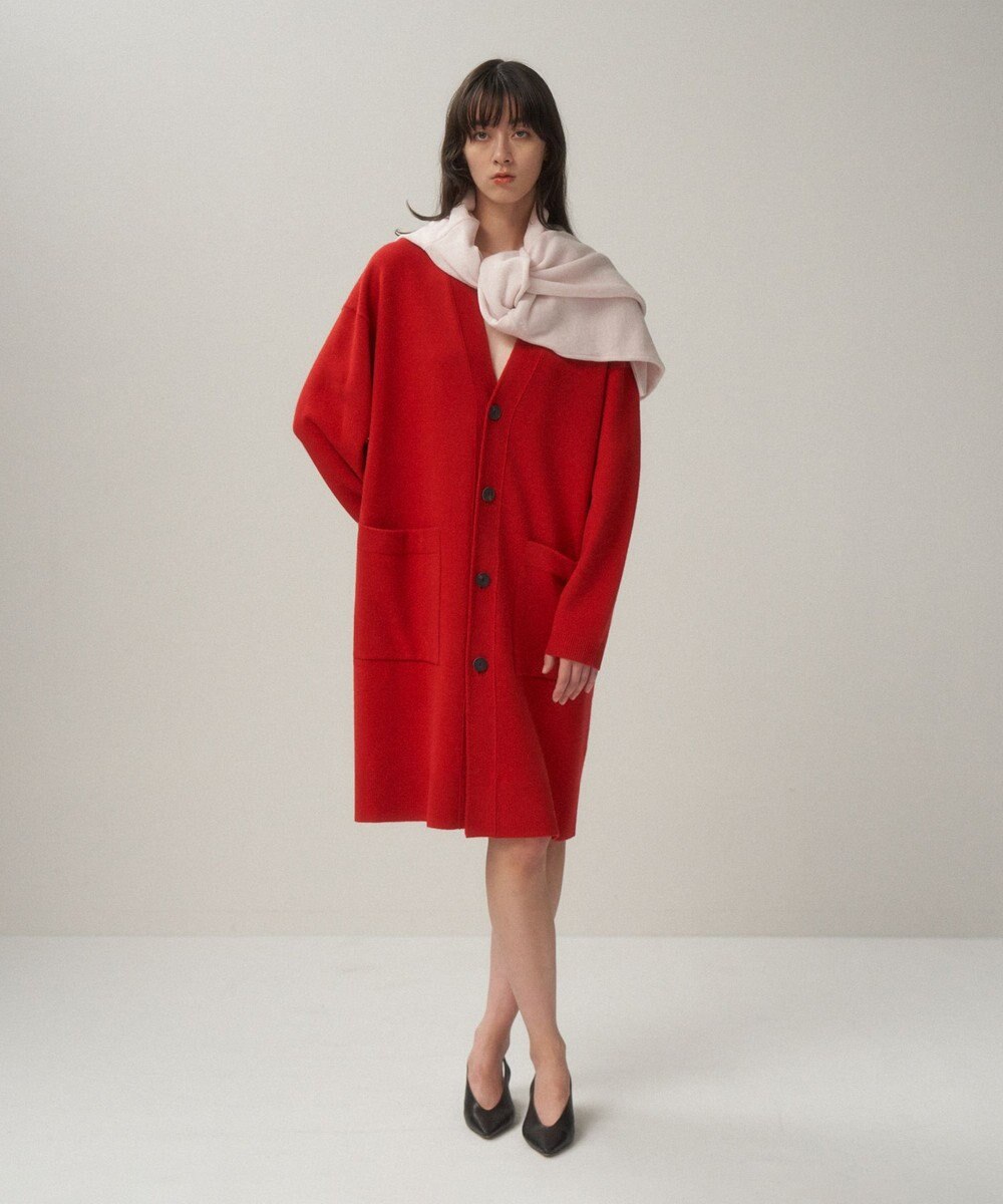 ATON MERINO COLLEGE KNIT | オーバーサイズカーディガン 