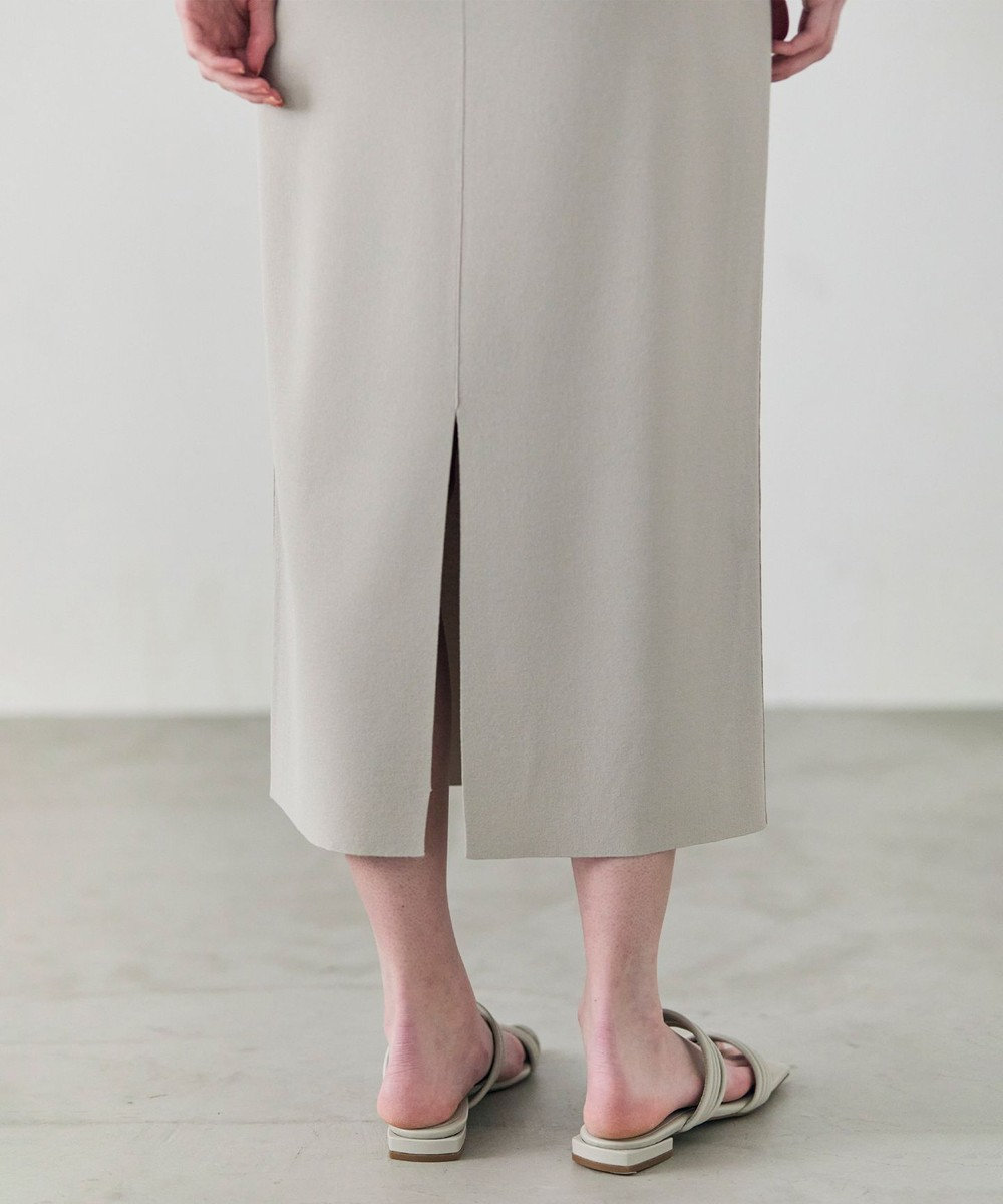 BEIGE， NADIA / 異素材ライン ストレッチニットスカート 