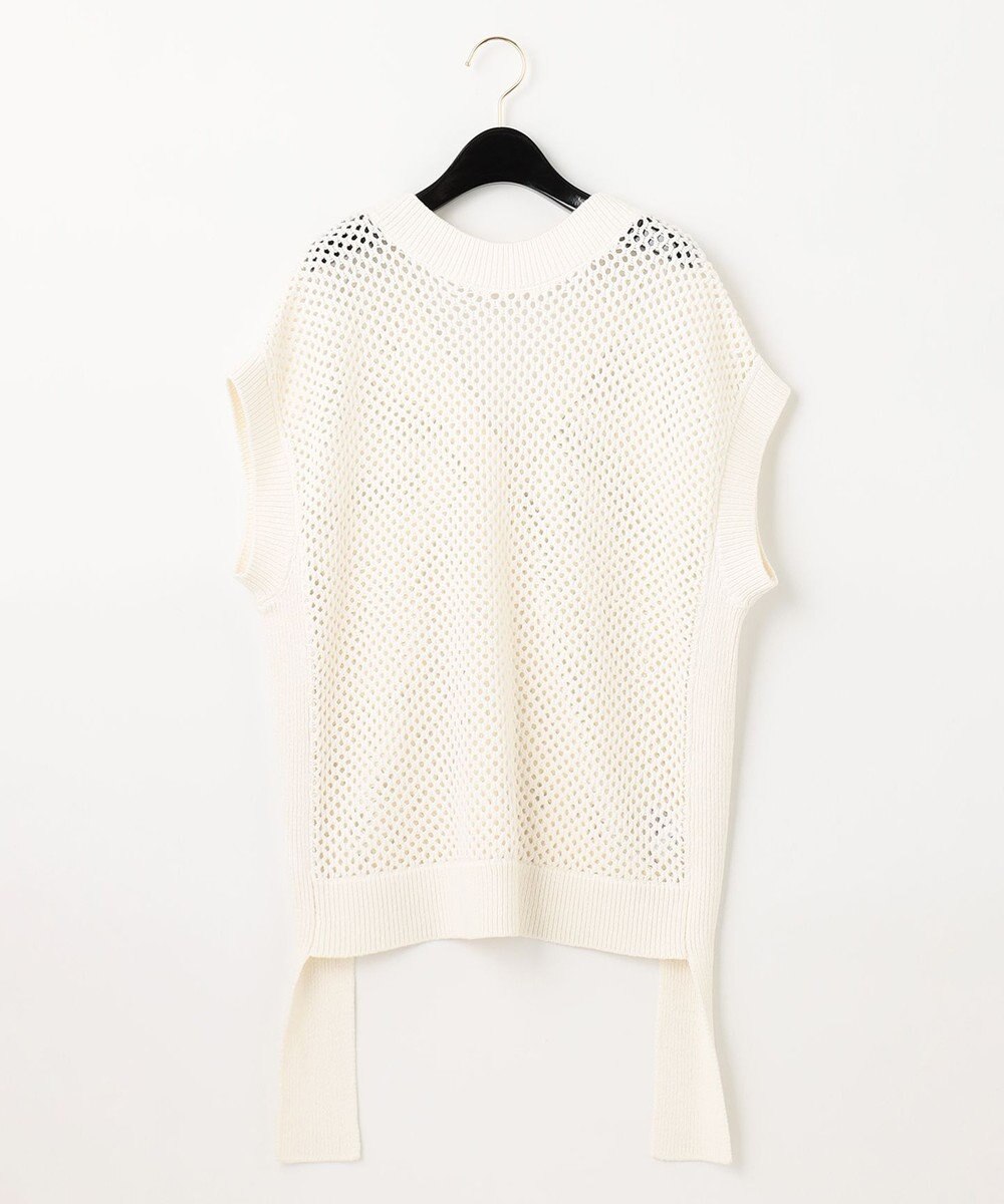 GRACE CONTINENTAL メッシュ2wayニットトップ 