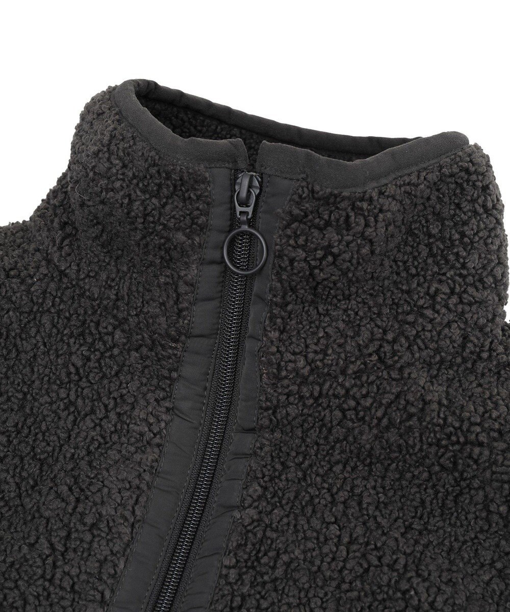 Green Parks 異素材コンビスタンドボアブルゾン 