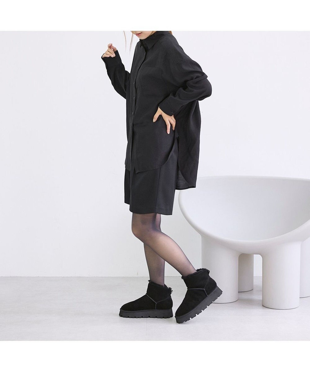 MODE ET JACOMO <carino>本革ムートンショートブーツ 