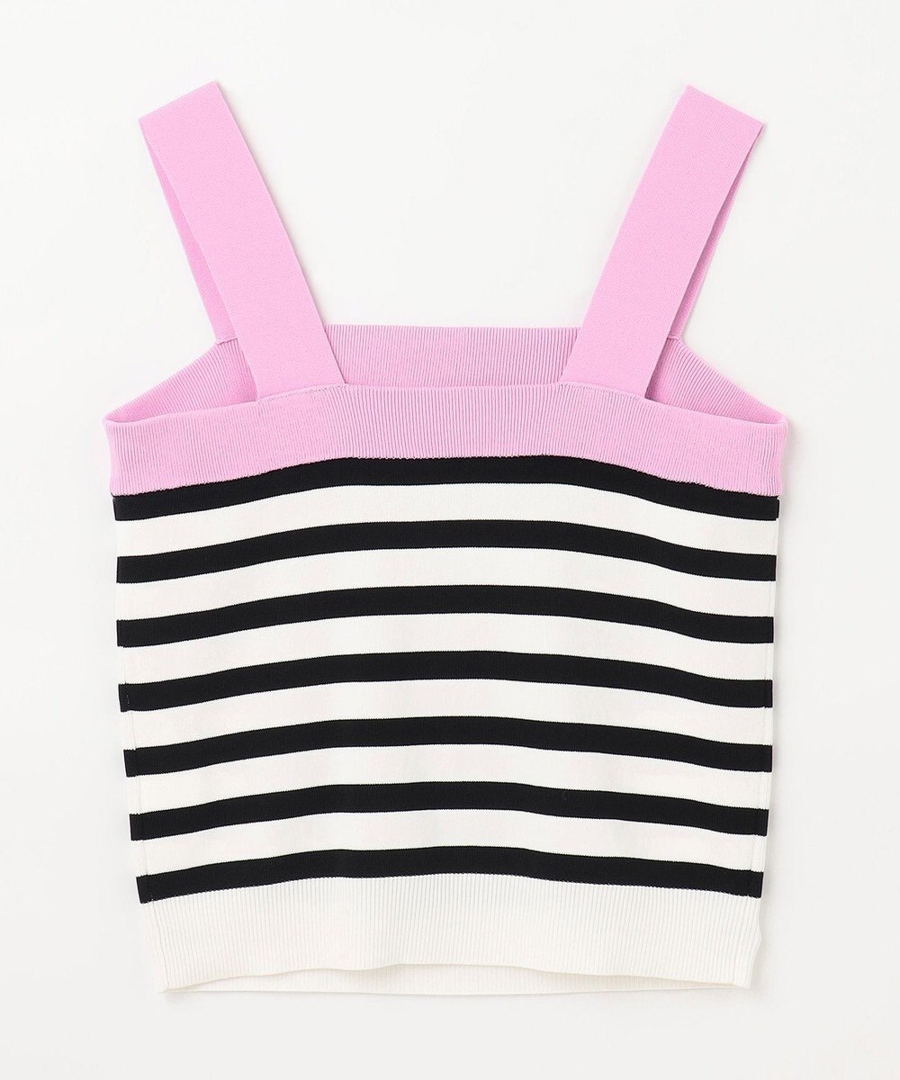 GRACE CONTINENTAL 配色ニットキャミ 