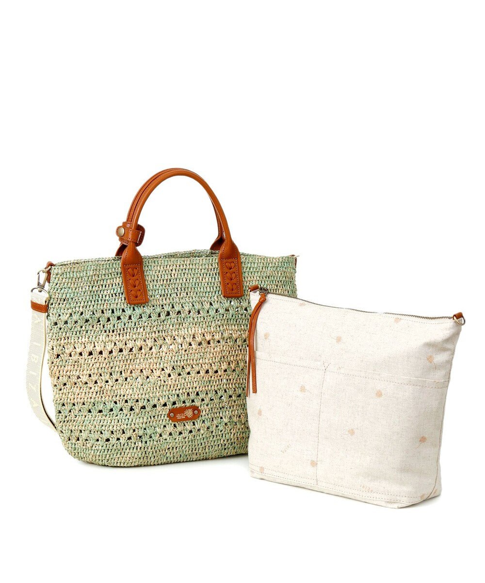 IBIZA ラフィア　2WAYバッグ 