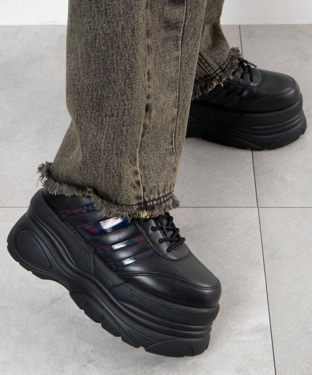 WEGO 超厚底ラインスニーカー 