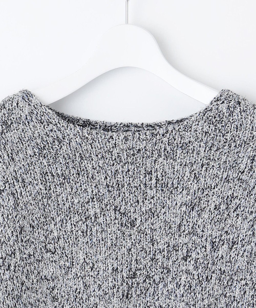 自由区 L 【洗える】ラメブークレ ニット 