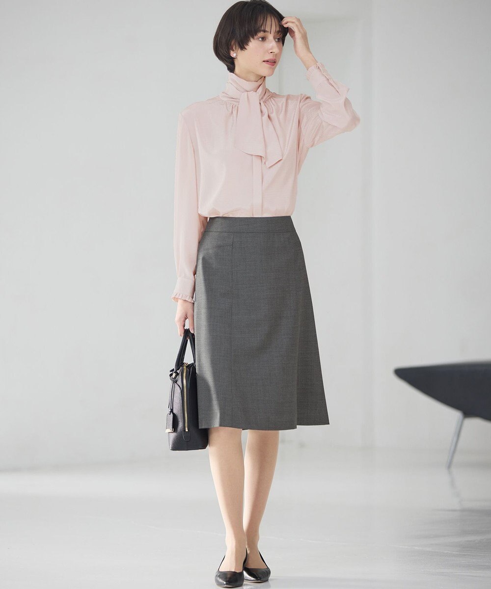 23区 S 【洗える】ドットドビーデシン ブラウス 