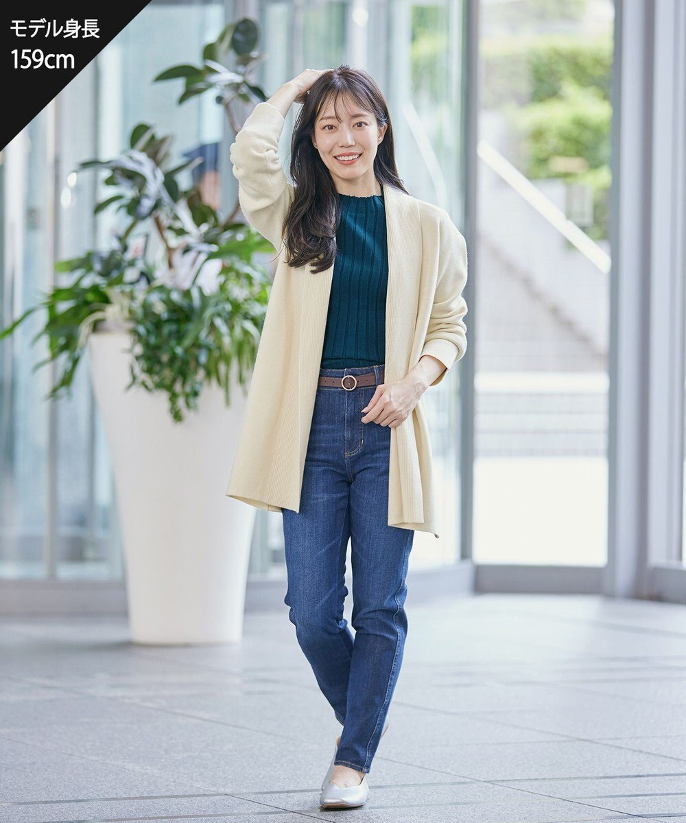 Tiaclasse 【新色追加・洗える】ミラノリブミドル丈カーディガン 