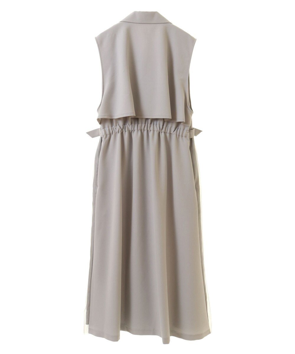 earth music&ecology サイドプリーツジレンチ 