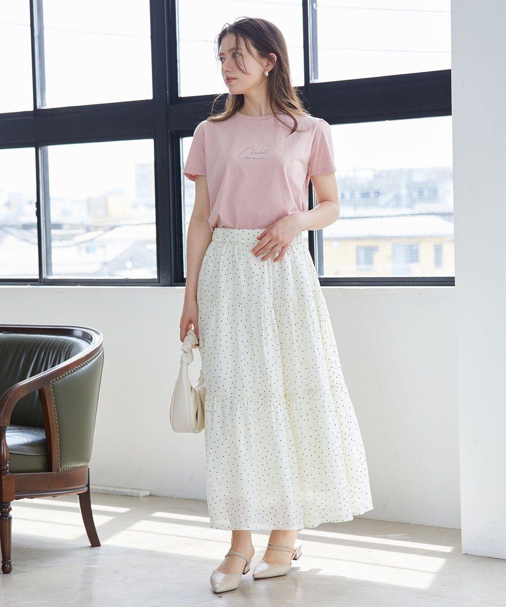 Feroux スクリプトプリント Tシャツ 