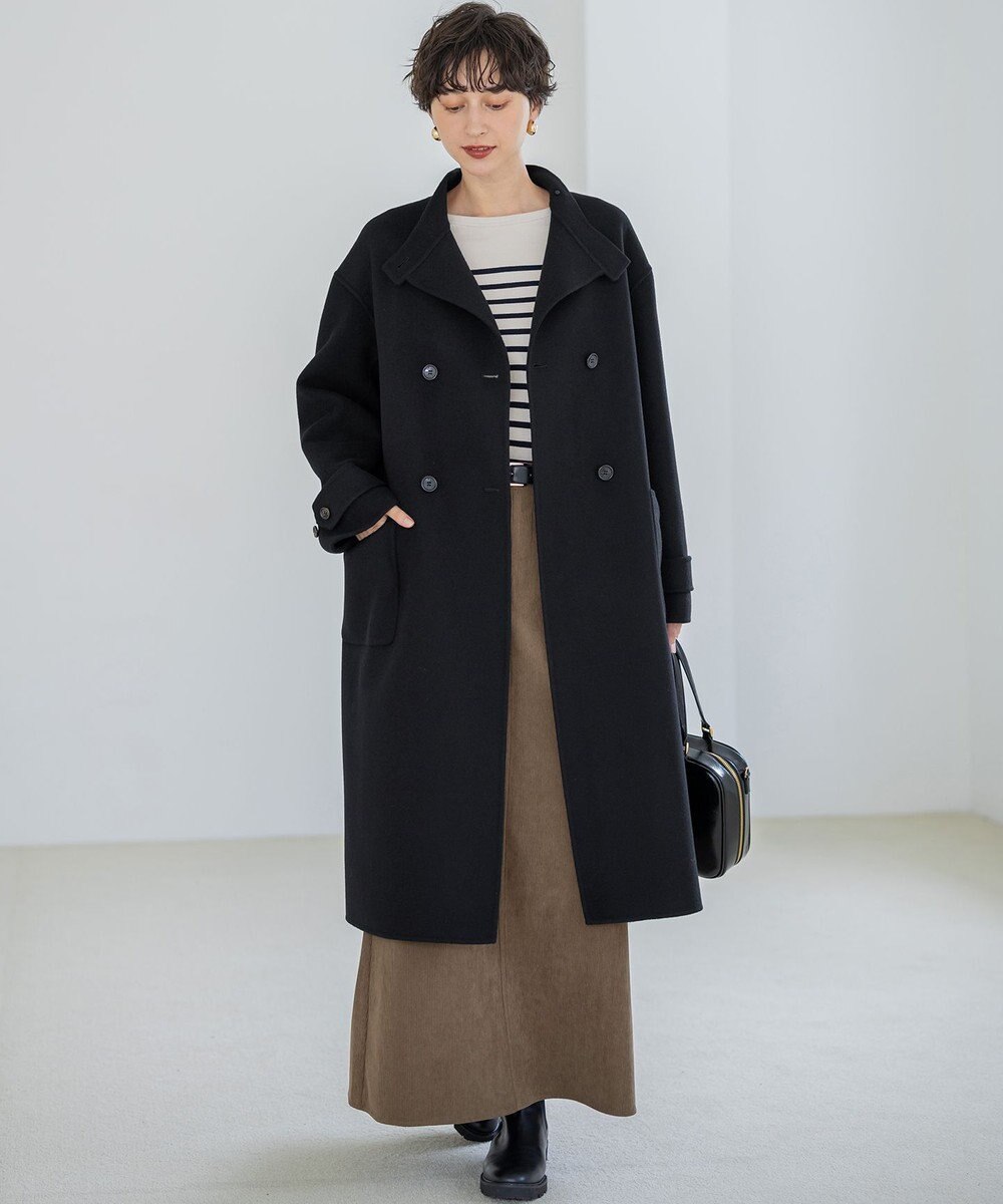 23区 【VERY掲載】MANTECOPureリバー スタンドカラーコート 