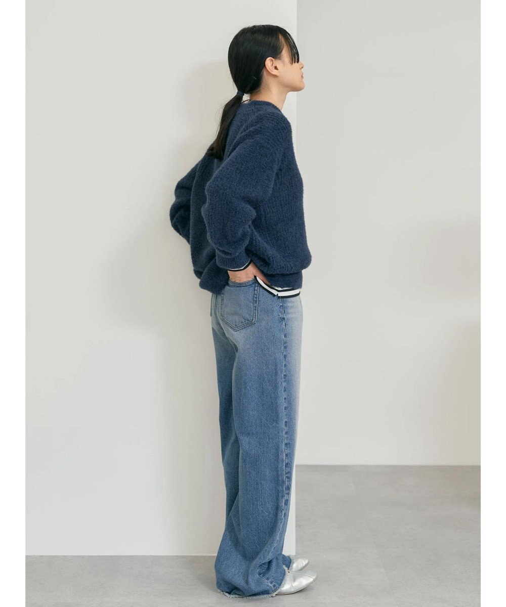 AMERICAN HOLIC モールヤーン片畦Ｖネックニットプルオーバー 