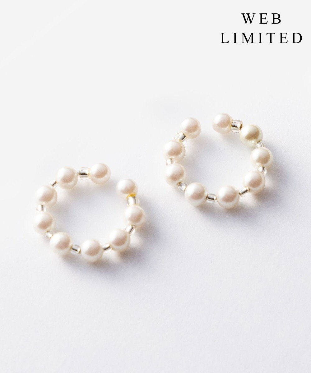 J.PRESS LADIES 【WEB限定・2way・2set】パール イヤカフ リング 