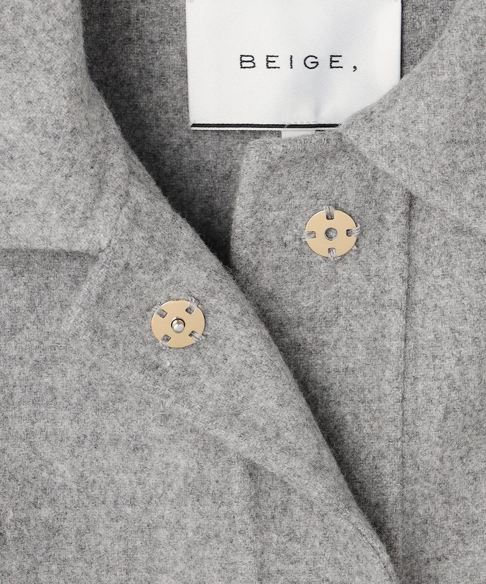 BEIGE， CHAMPIONNET / ウールメルトン シャツジャケット 