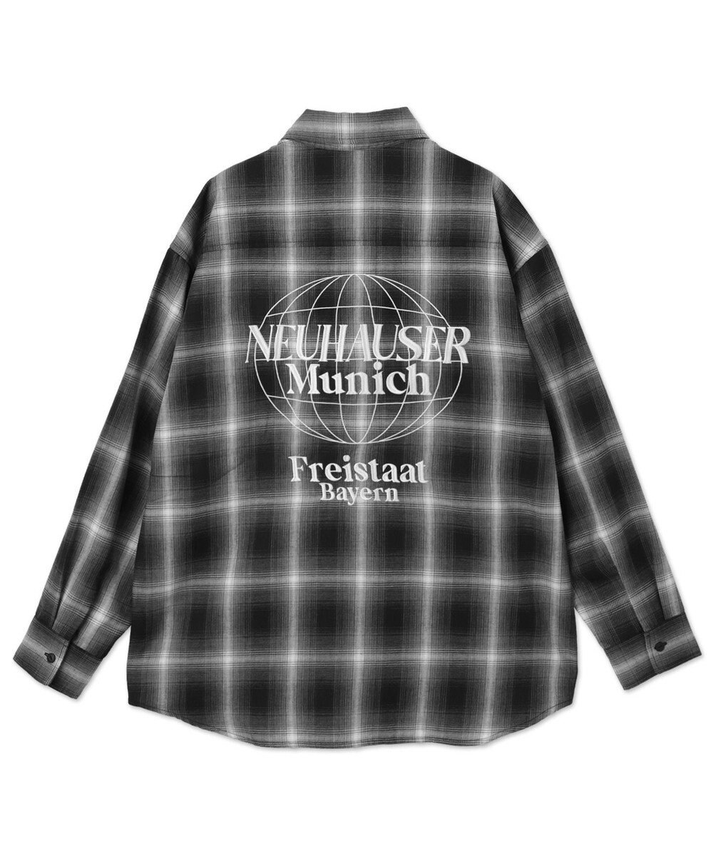 WEGO 【ユニセックス着用ITEM】グラフィックオンブレチェックシャツ（LS） 