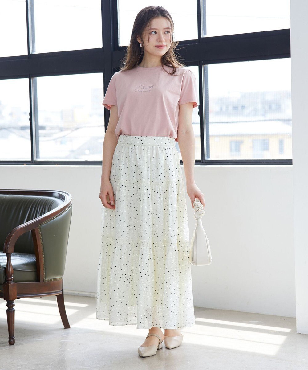 Feroux スクリプトプリント Tシャツ 