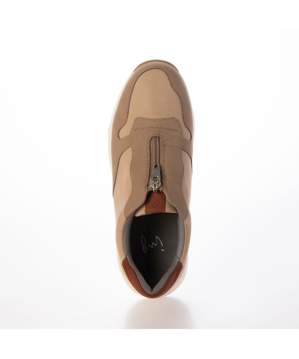 ing <ing>ロックファスナーレザースニーカー 