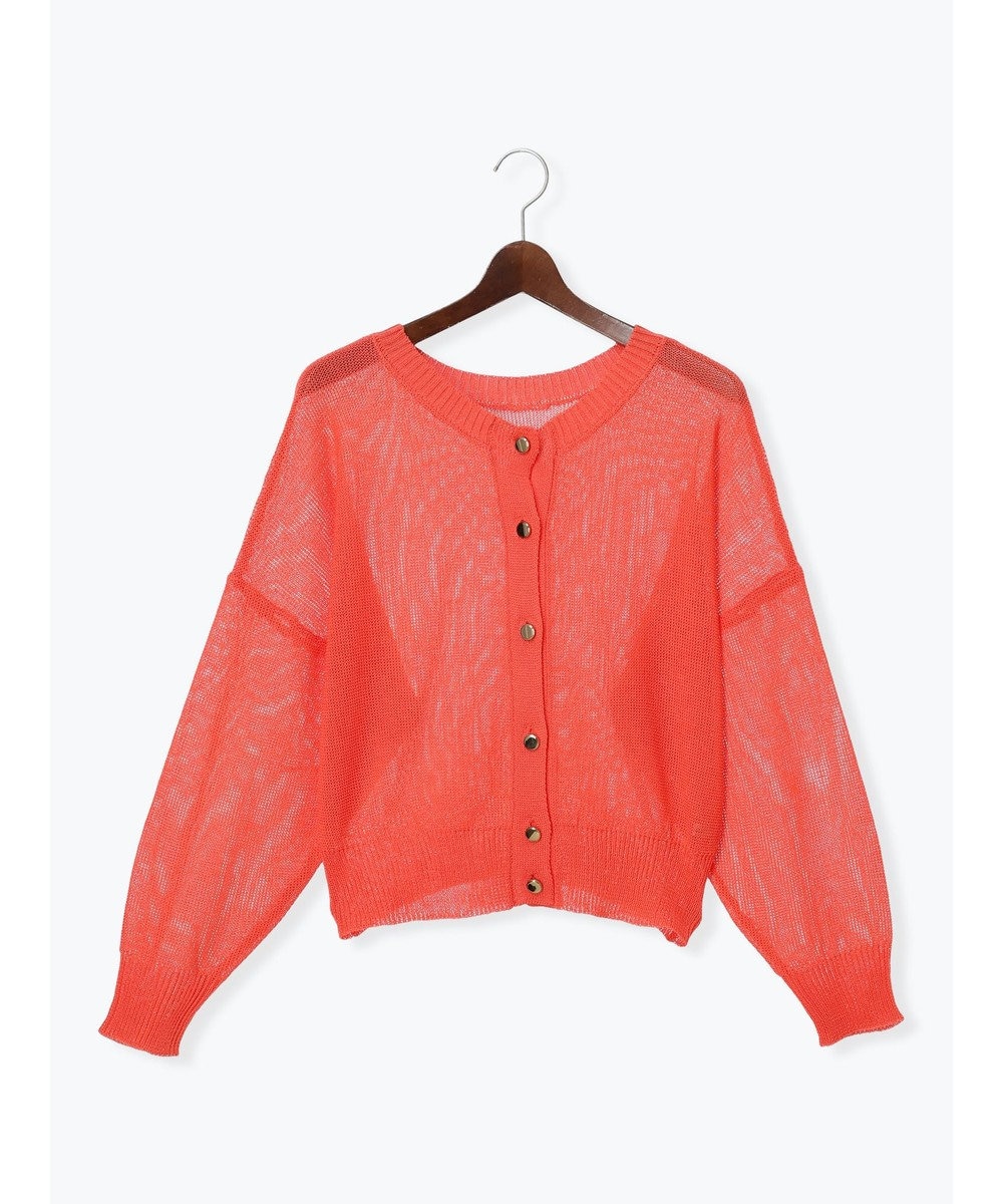 Te chichi 【WEB限定カラーあり】ペーパータッチヤーン2wayメッシュニット 