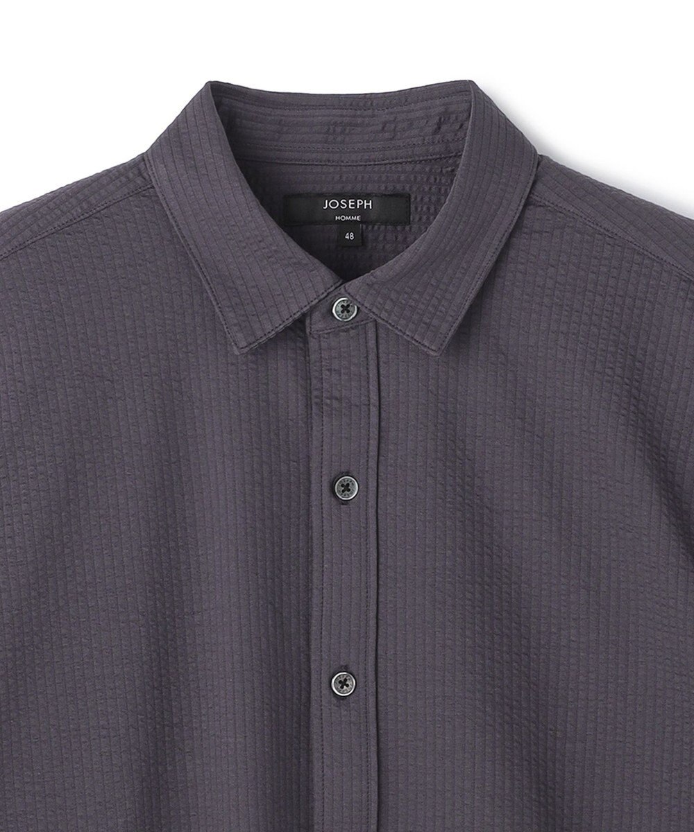 JOSEPH HOMME 【WEB・一部店舗限定】 ドライサッカーストレッチ　半袖レギュラーカラーシャツ 