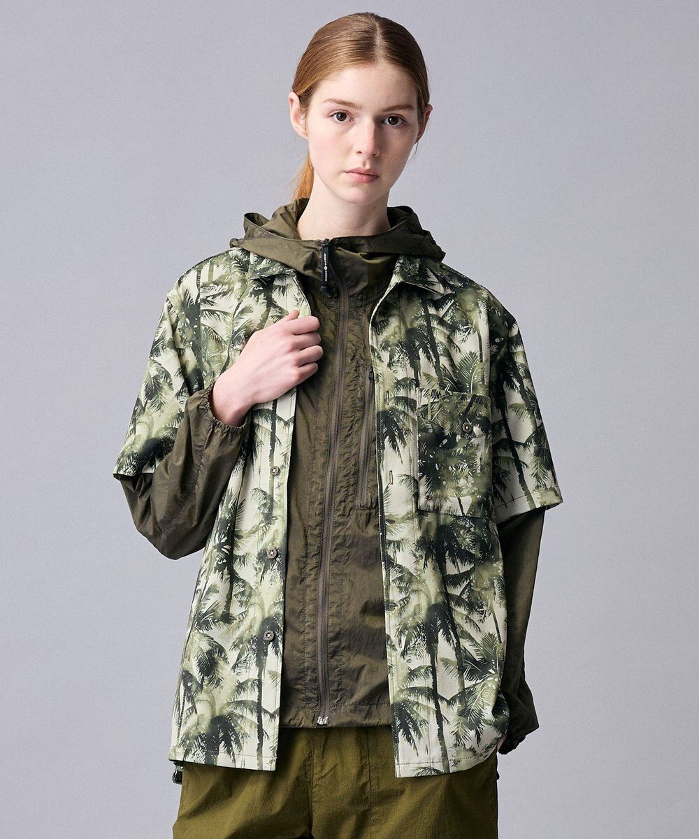 JOSEPH ABBOUD MOUNTAIN 【軽量/ECO撥水/ポケッタブル】ヴィンテージナイロンシャンブレーパーカー 