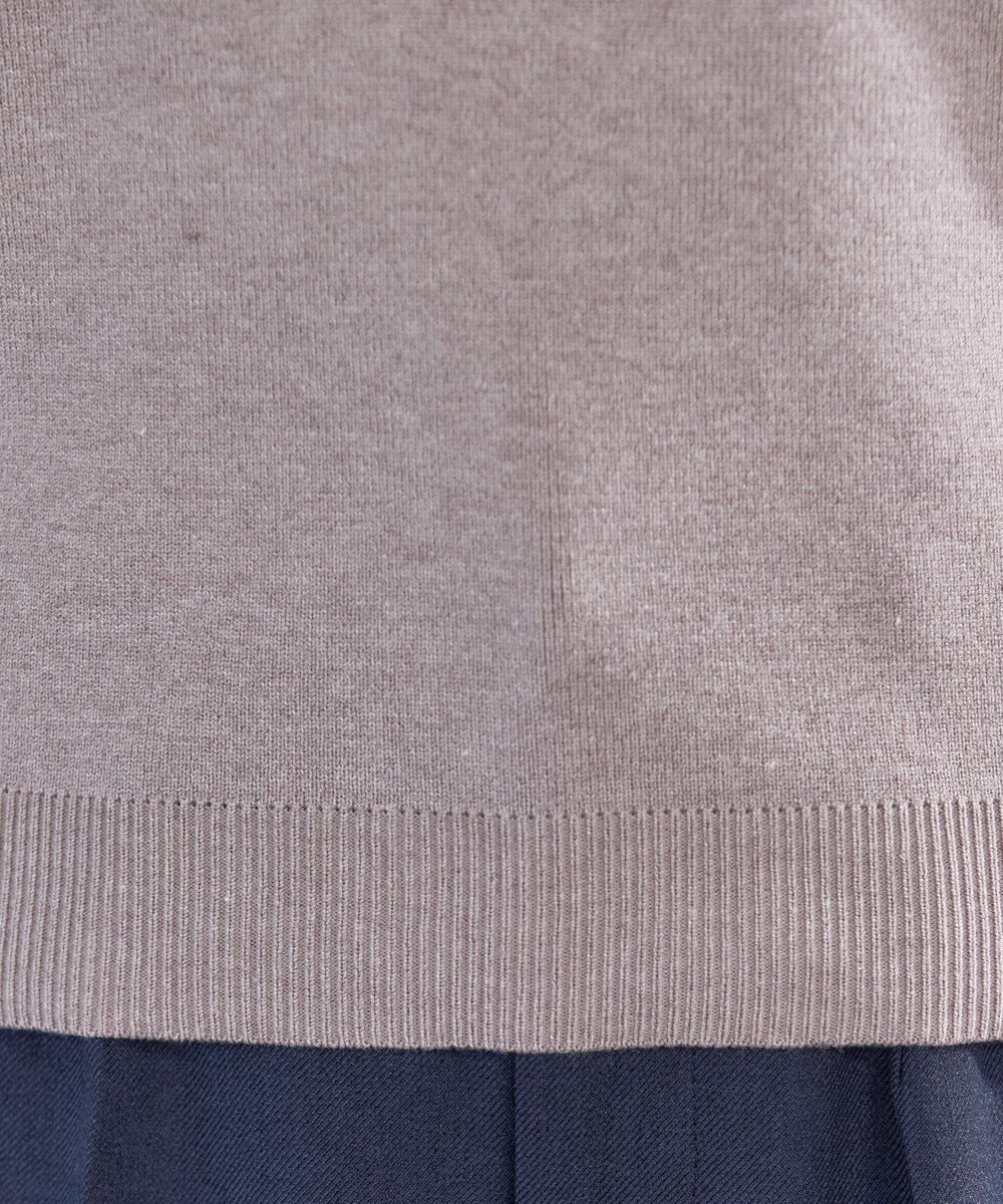 Tiaclasse L 【洗える】ドットチュールコンビニットトップス 