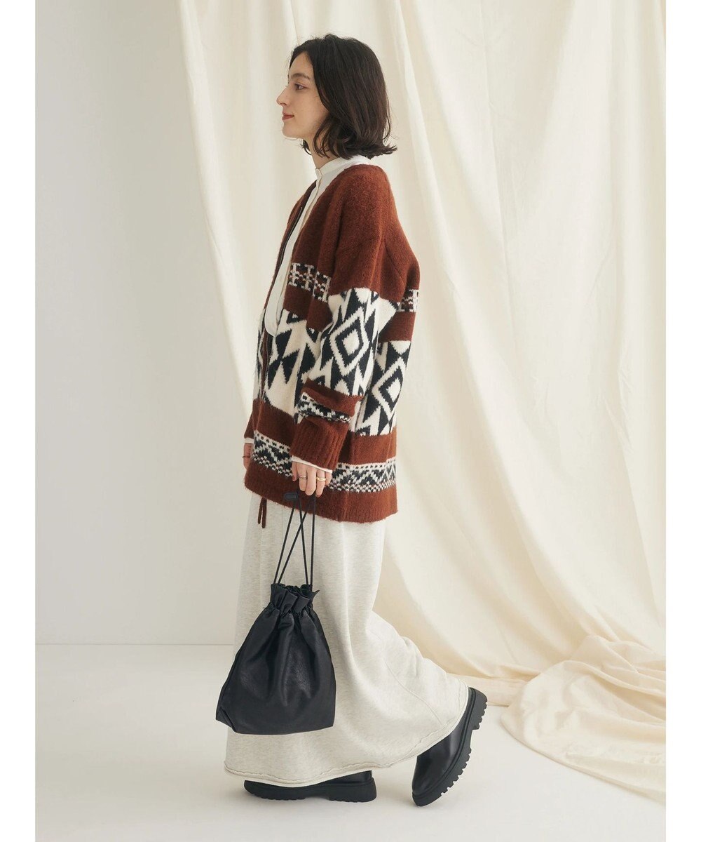 CRAFT STANDARD BOUTIQUE オルテガ柄ニットＺＩＰブルゾン 