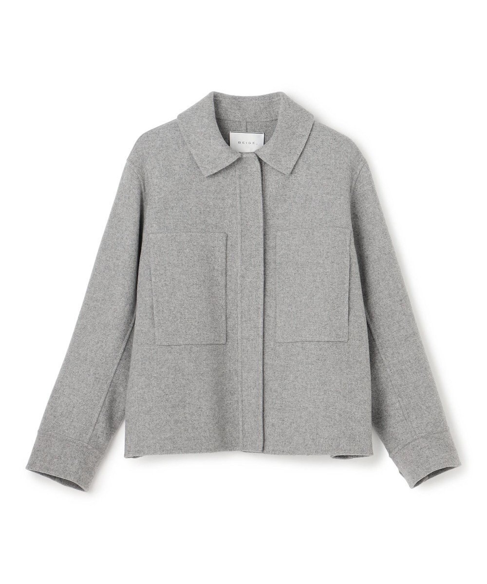BEIGE， CHAMPIONNET / ウールメルトン シャツジャケット 