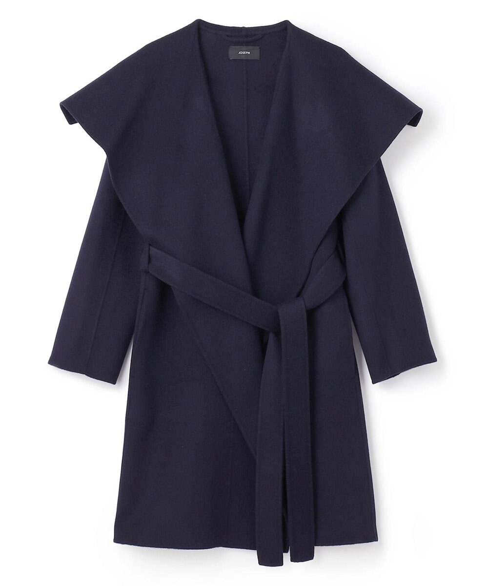 JOSEPH ダブルフェイスカシミヤ　ラップミドルコート 