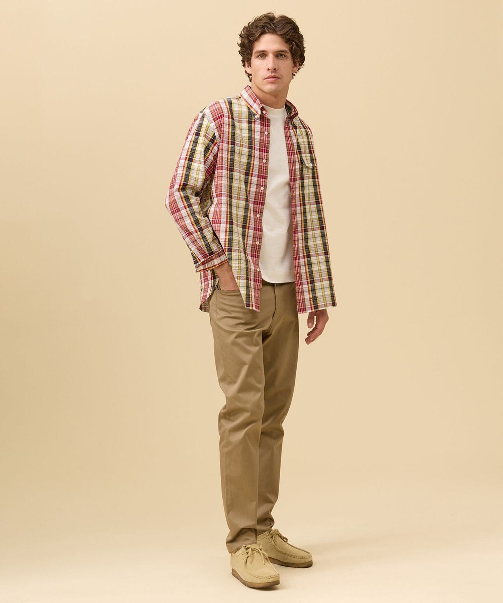 J.PRESS MEN 【Aero Weave】クールマックス サッカーシャツ / B.D. 