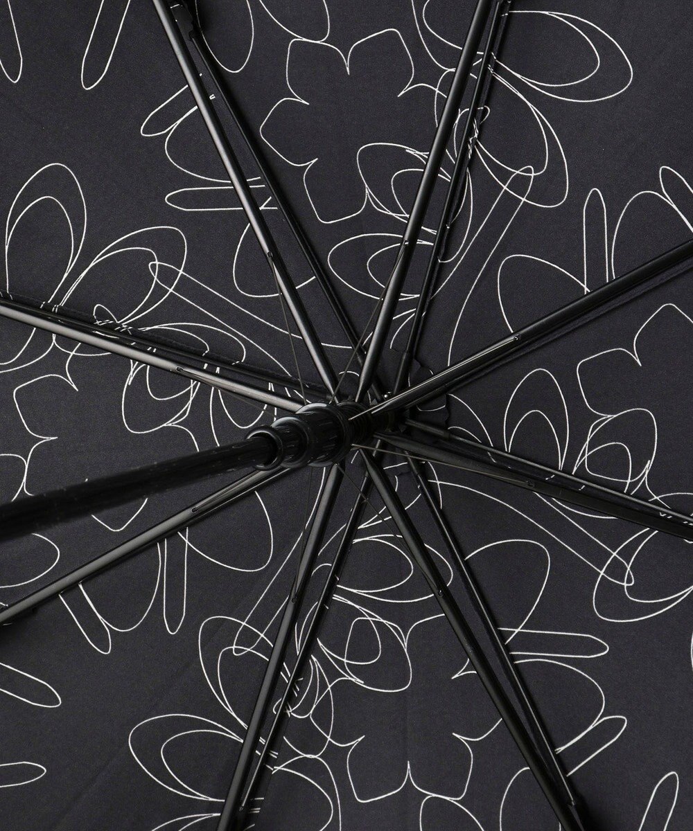 MOONBAT 【新色追加/耐風】ランバン オン ブルー 長傘 フラワー柄サテンジャガードプリント 