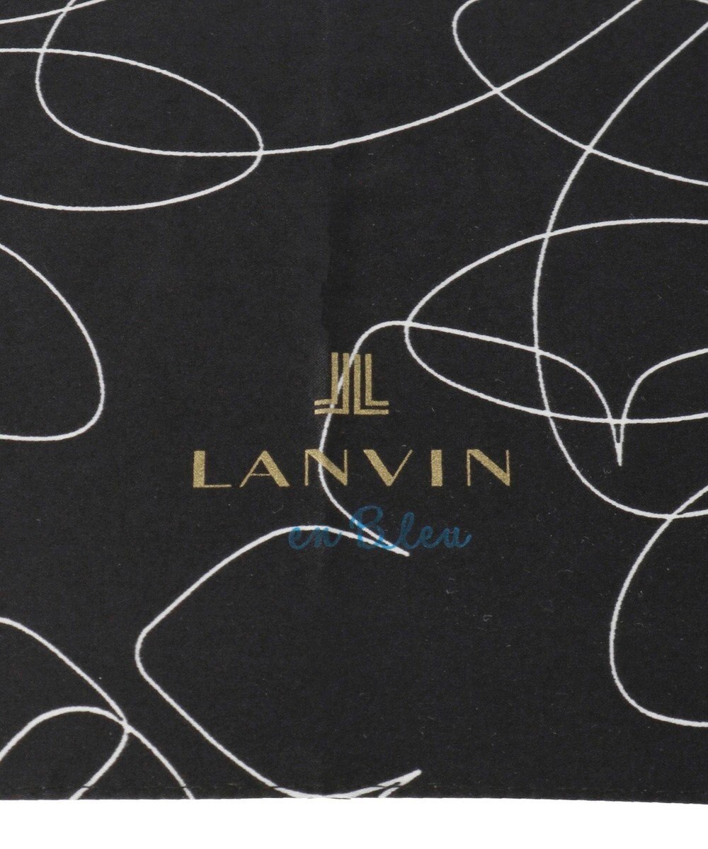 MOONBAT 【新色追加/耐風】ランバン オン ブルー 長傘 フラワー柄サテンジャガードプリント 