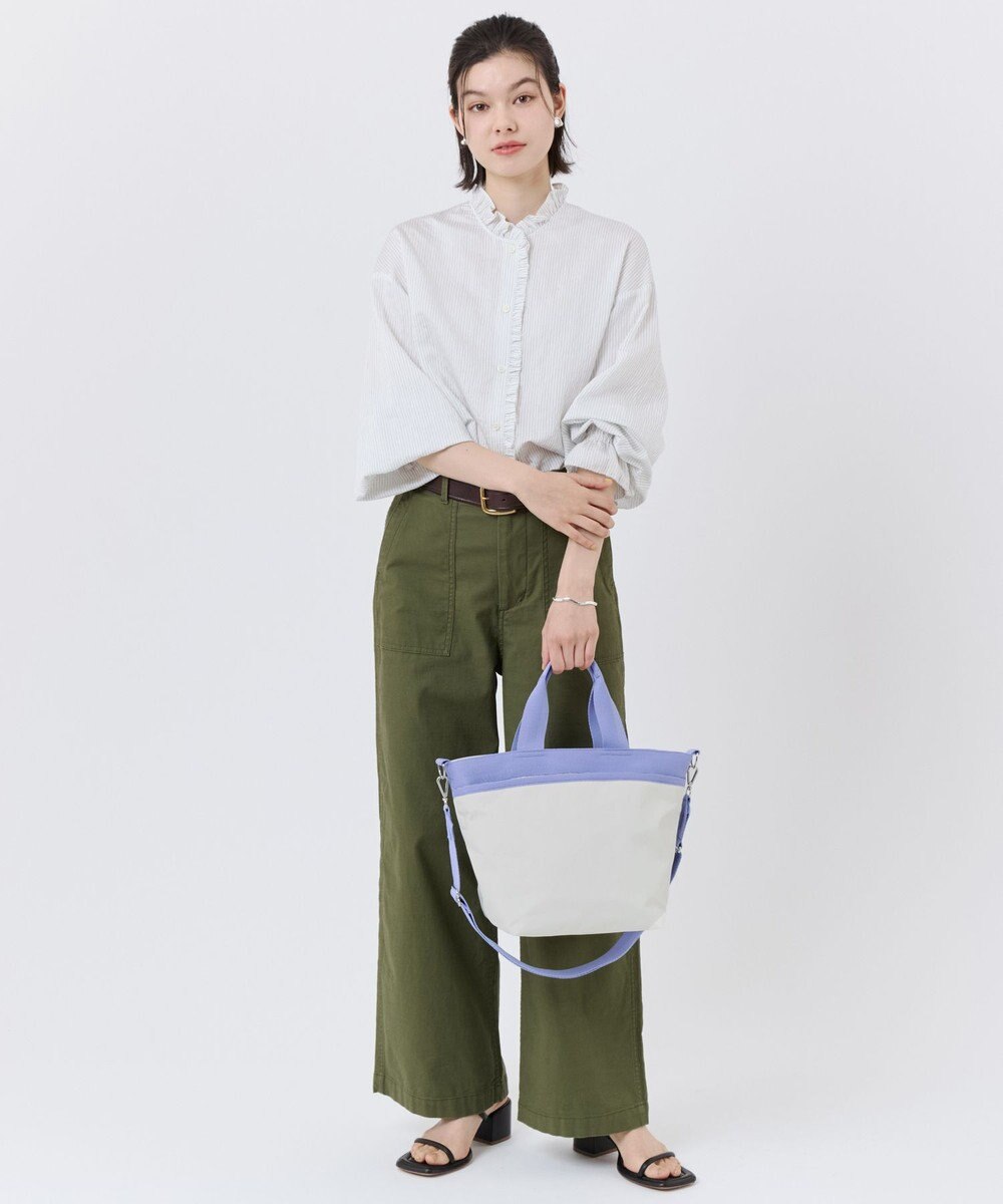 LeSportsac BUCKET TOTE/メレンゲ/ペリウィンクルドリーム 