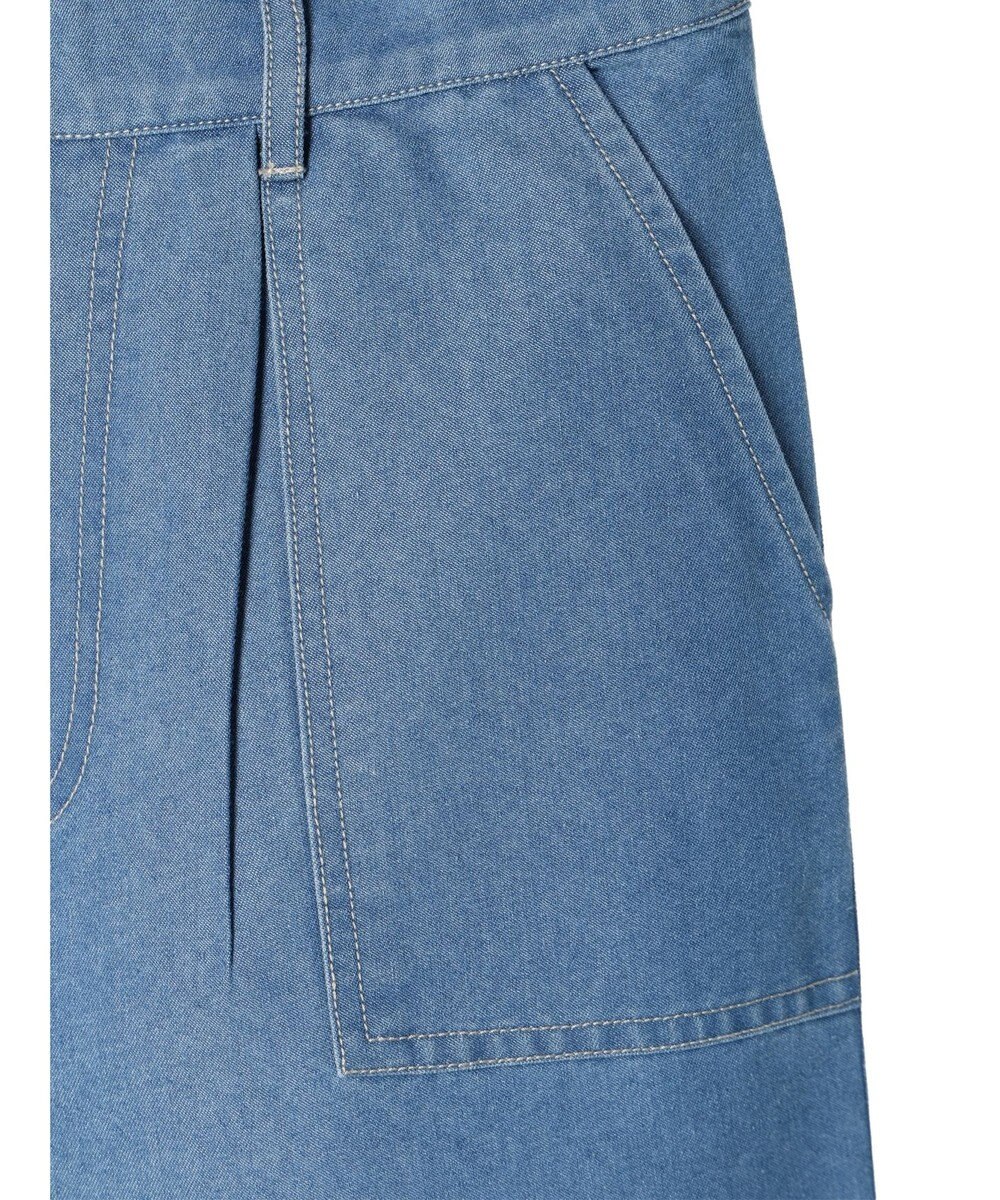 Green Parks インド綿 デニムストレートパンツ 