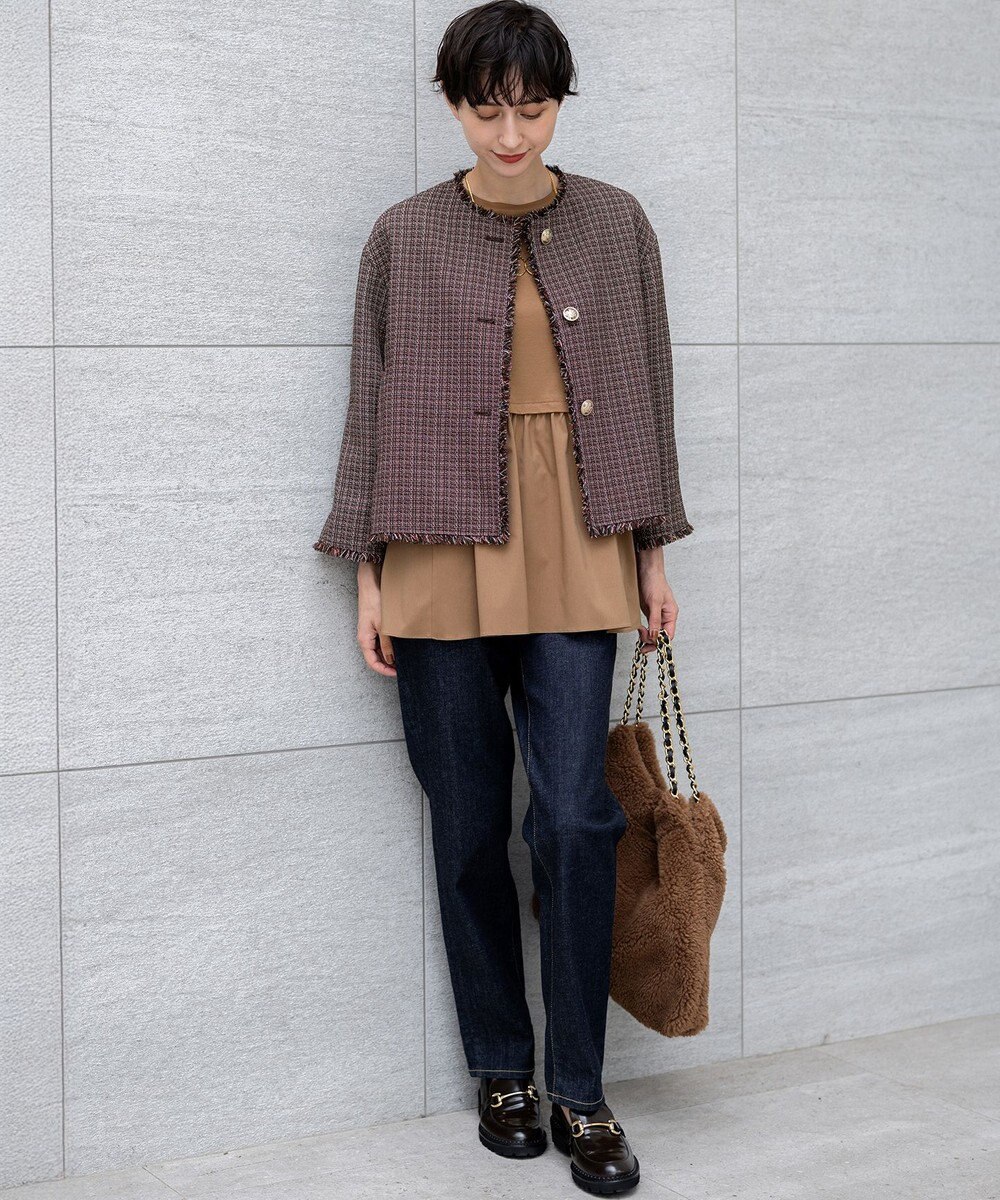 23区 VIOLAｄ’ORO エコムートン チェーンショルダー トートバッグ 