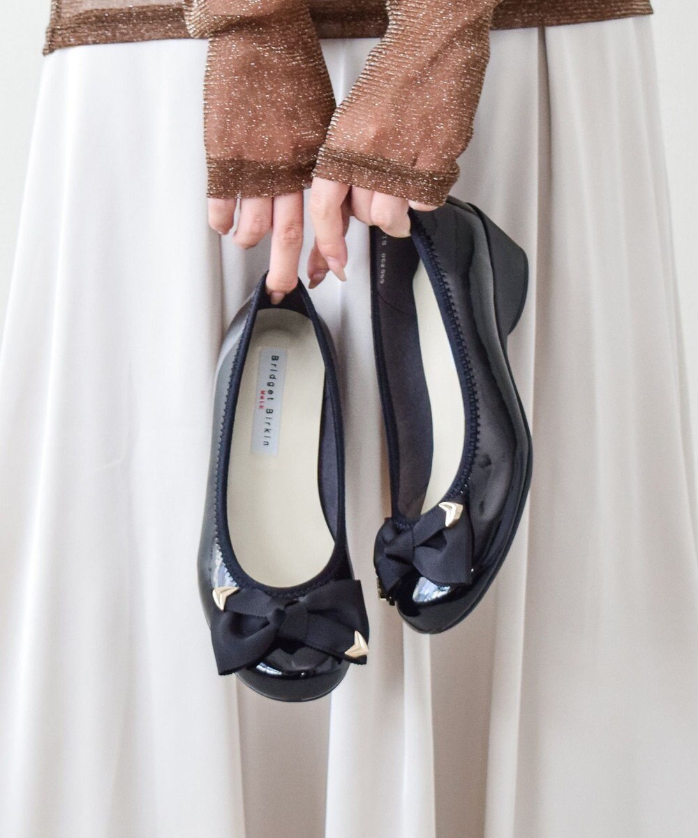 Bridget Birkin ＜3E＞【Bridget Birkin Walk】コーナーパーツリボンウォーキングパンプス 